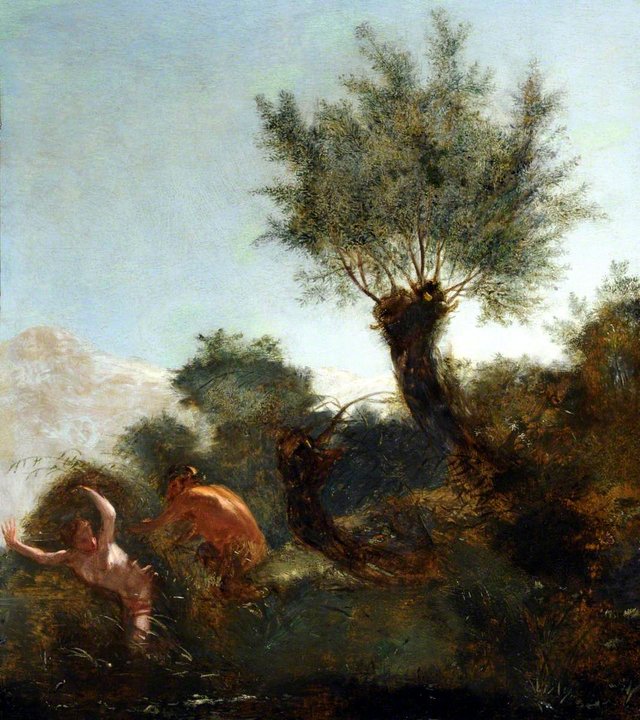 Pan and Syrinx by Dirck van der Lisse