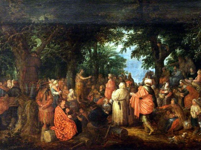 Saint John the Baptist Preaching by David Vinckboons