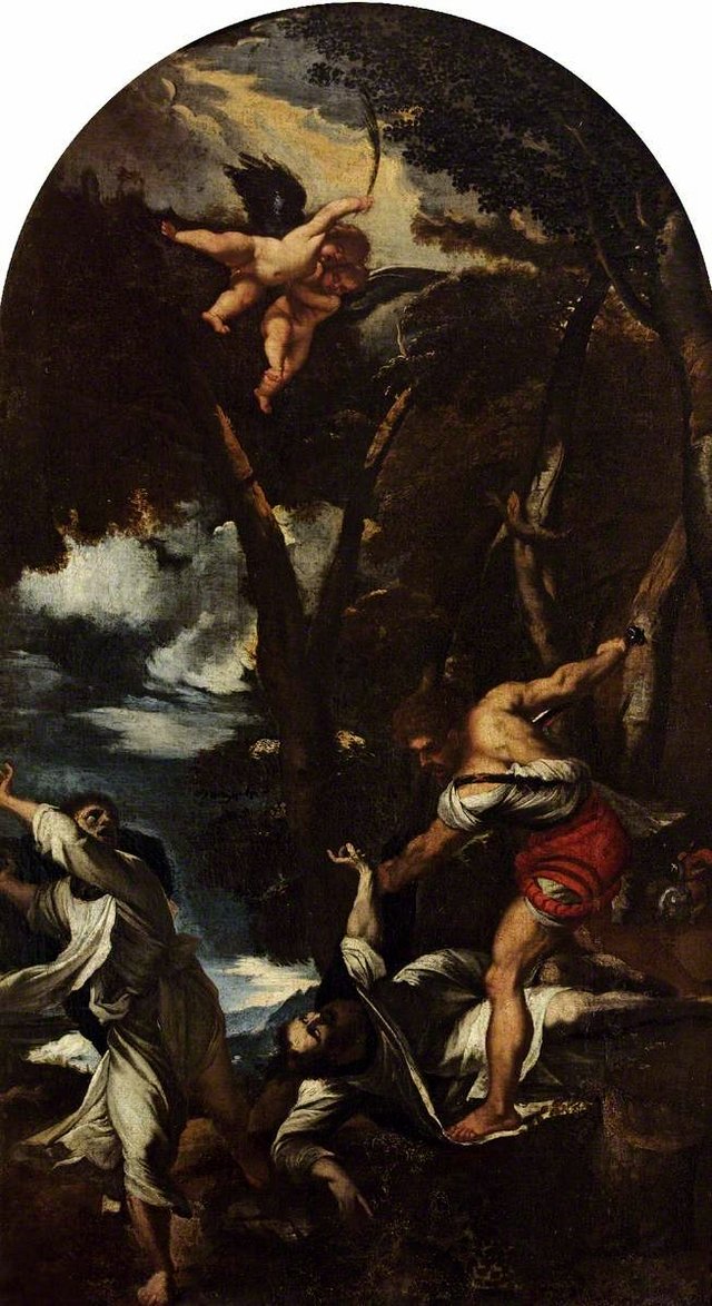 The Assassination of Saint Peter the Martyr (after Titian) by Pier Francesco Mola