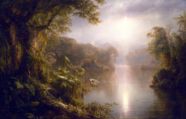 El Rio de Luz by Frederic Edwin Church
