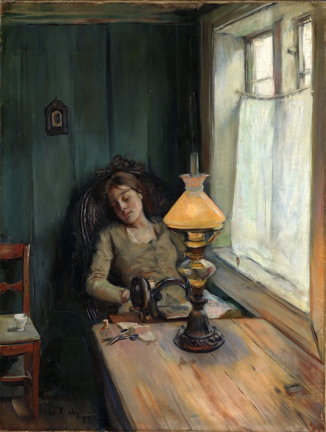 Tired by Christian Krohg
