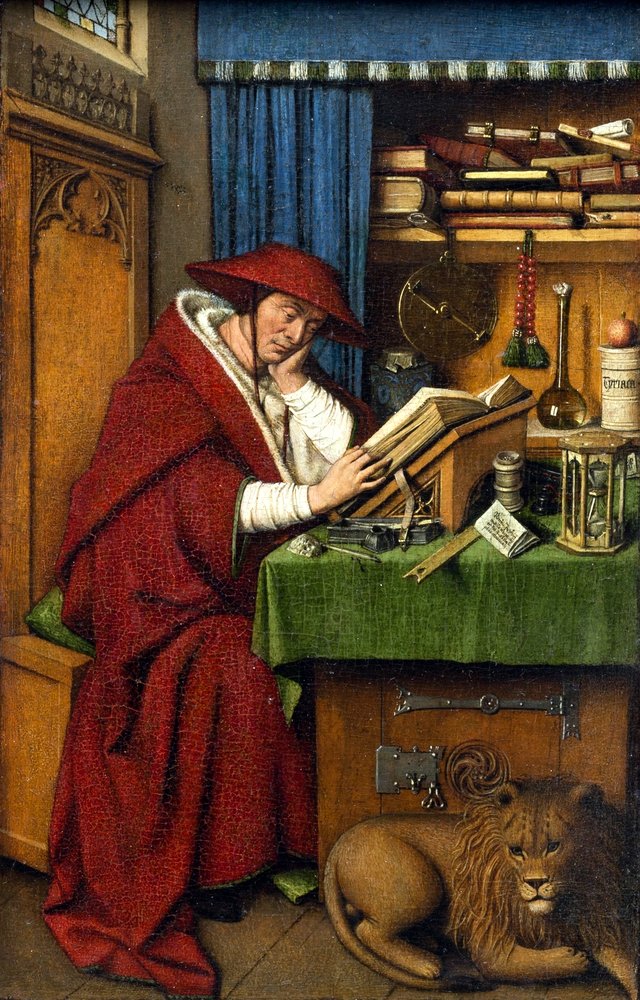 Saint Jerome in His Study by Jan van Eyck