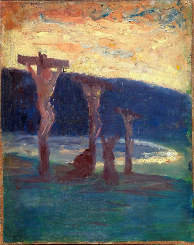 Korsfestelsen by Harald Sohlberg