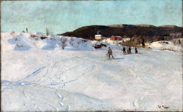 Winter in Vestre Aker by Frits Thaulow