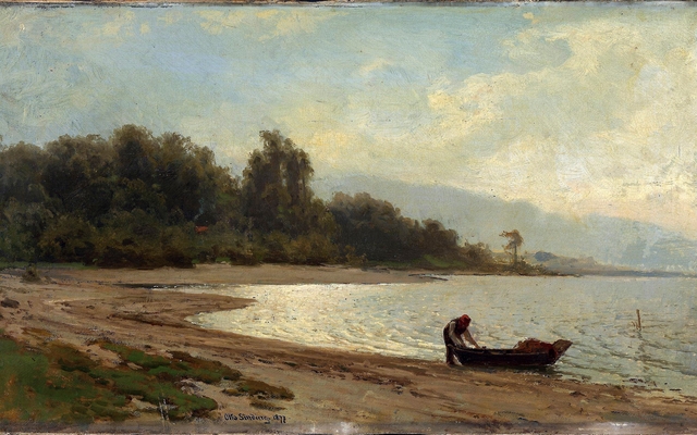 Landscape at Mjøsa by Otto Sinding