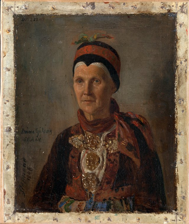 Portrait of Anna Gulsvig by Adolph Tidemand
