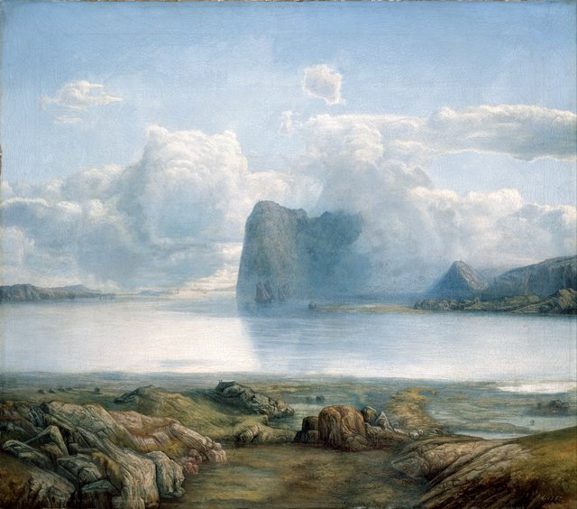 Island Borgøya by Lars Hertervig