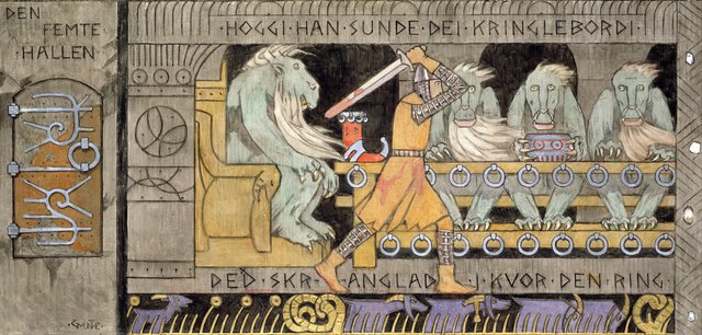 The fifth Hall by Gerhard Munthe
