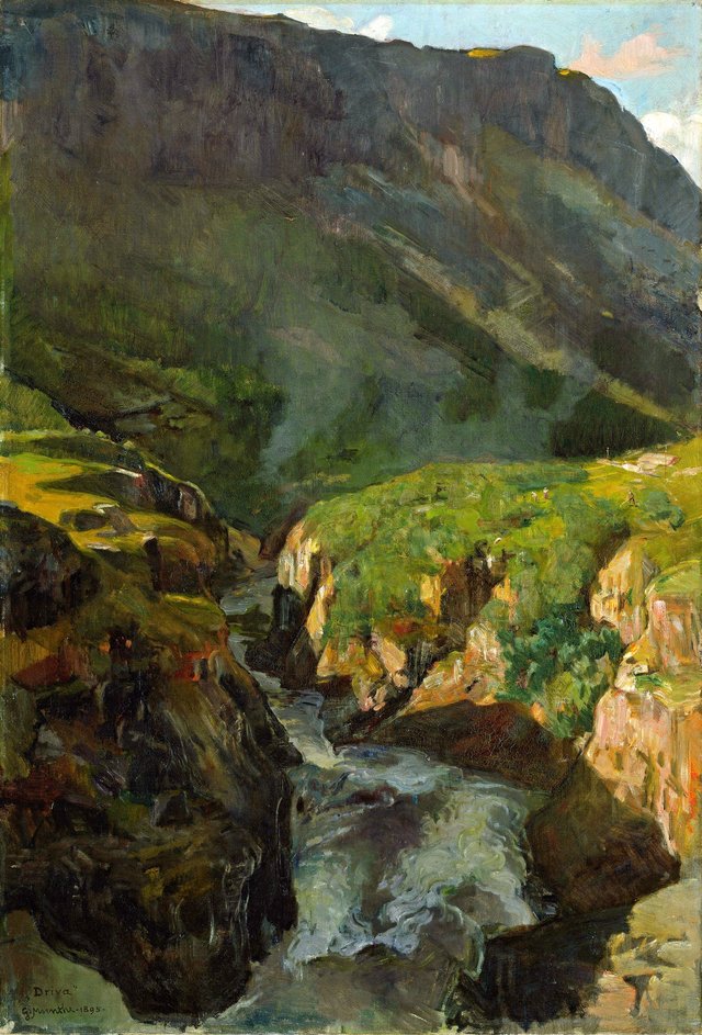 The River Driva by Gerhard Munthe