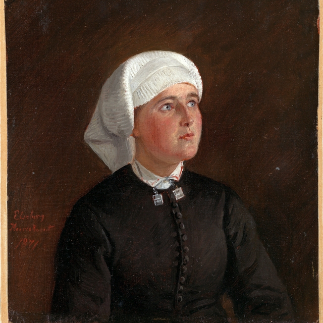 Portrait of Elseberg Herrestvedt by Adolph Tidemand