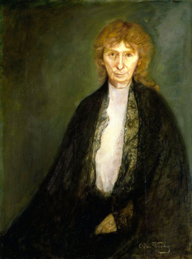 Portrait of the Author Rota Margrethe Vullum by Oda Krohg
