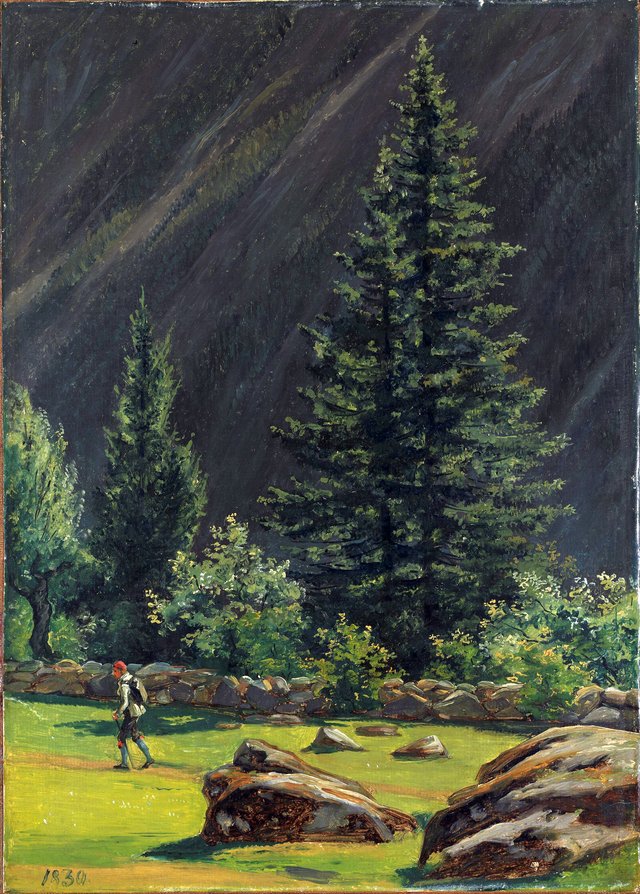 Norsk seter by Martinus Rørbye