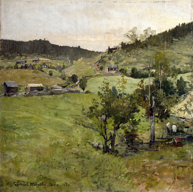 Cotters' farms by Gerhard Munthe
