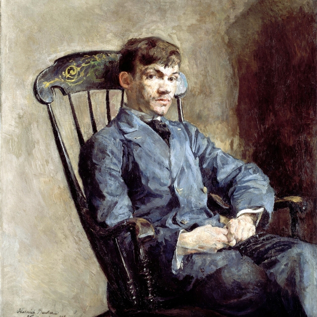 Portrait of the Composer Johan Backer Lunde by Harriet Backer