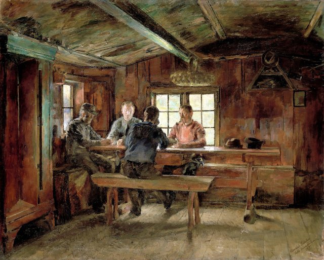 Card Players by Harriet Backer