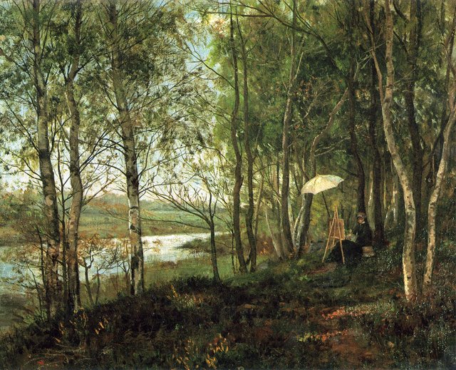 Landskap, Cernay-la-ville by Kitty Lange Kielland