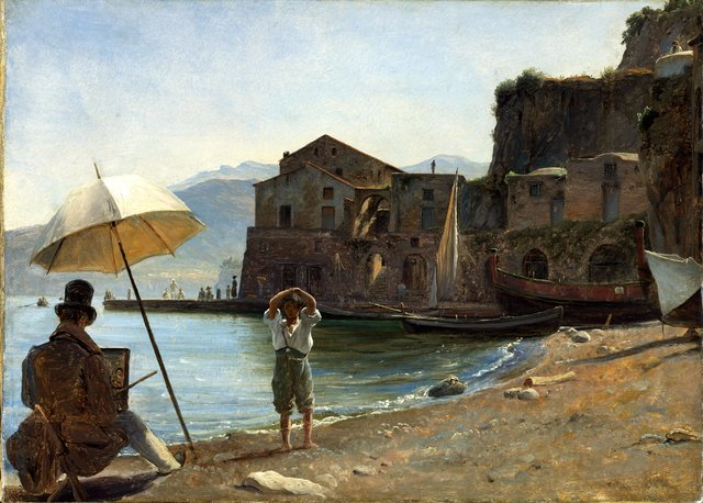 The Painter and the Boy by Thomas Fearnley