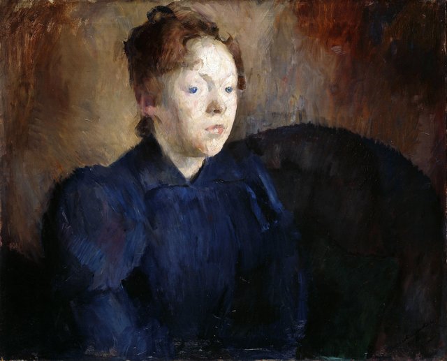 Portrait of Nenna Janson Nagel, b. Backer Lunde by Harriet Backer