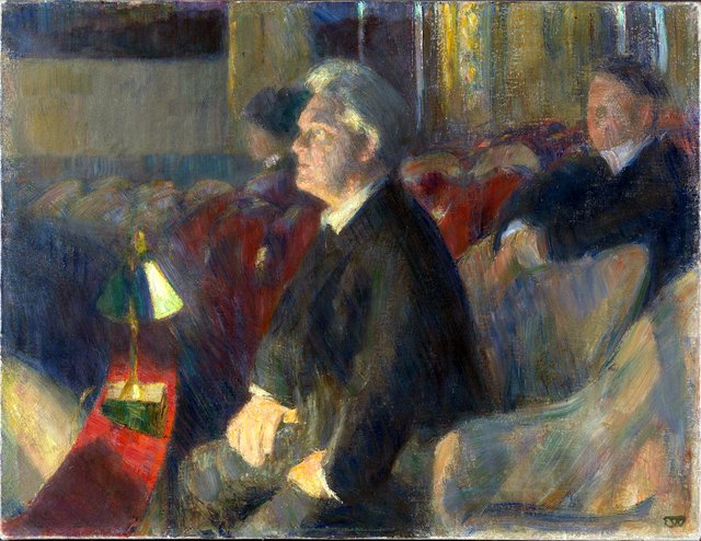Sketch for Portrait of Theater Director Bjørn Bjørnson, Inv.No. 946 by Erik Werenskiold