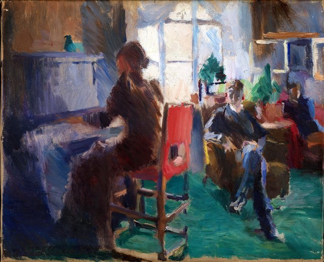 By the Piano by Harriet Backer