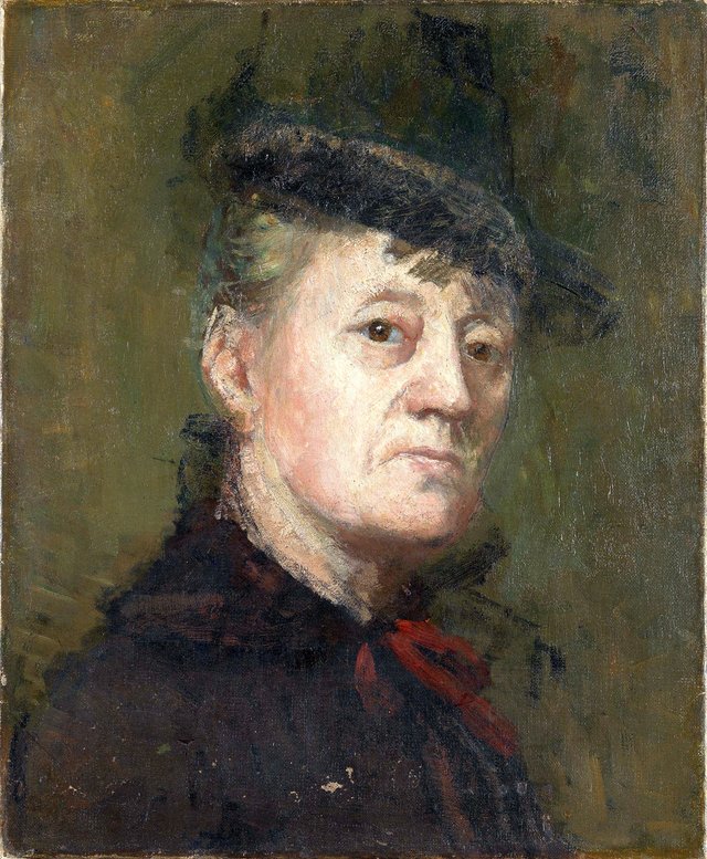 Self-portrait by Kitty Lange Kielland