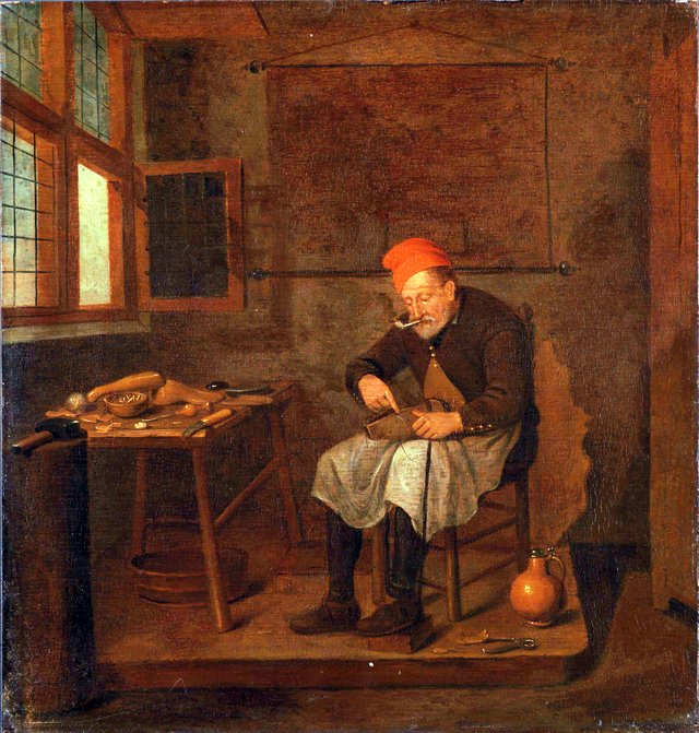 A Shoemaker by Quirijn van Brekelenkam