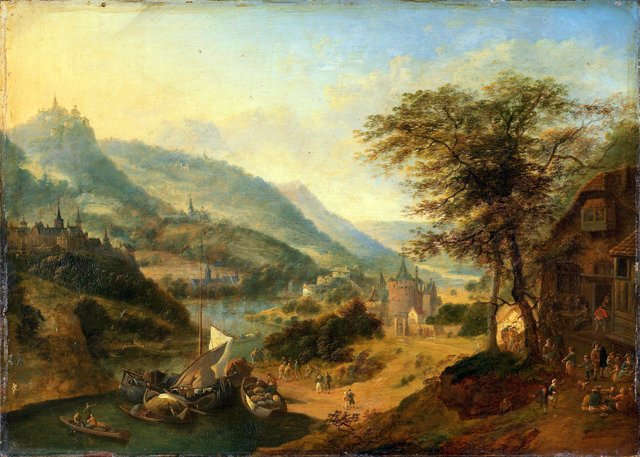 Landscape from the Rhine by Jan Griffier I