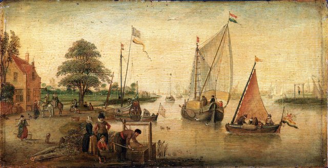 Dutch Canal by Hendrick Avercamp