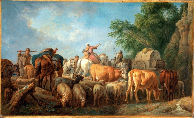 A cattle transport by Pieter van Bloemen
