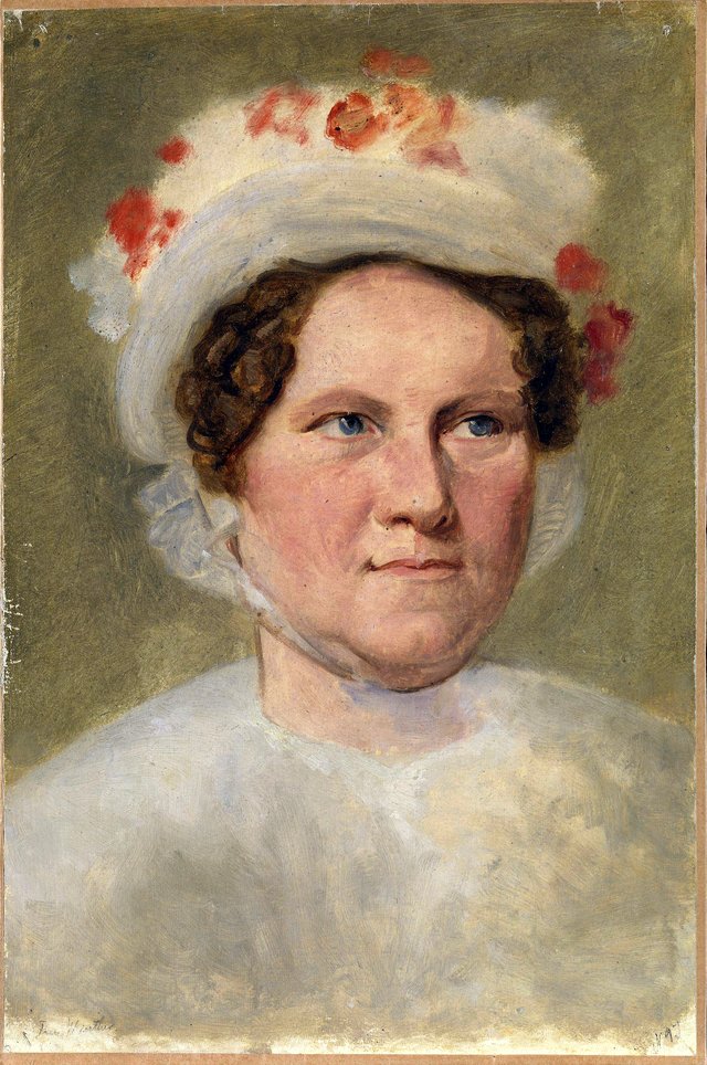 Portrett av Fru Winther by Johan Ludwig Lund