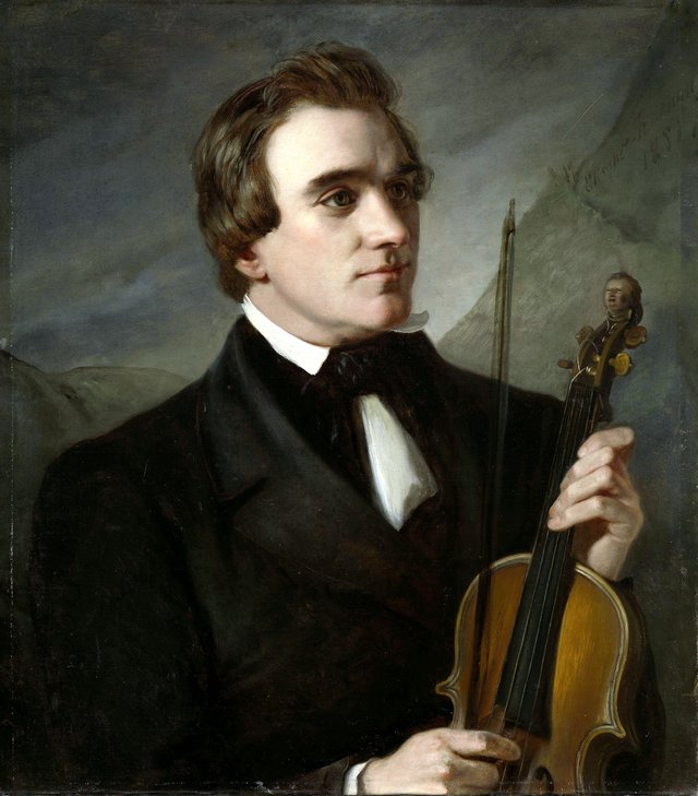 Violinist Ole Bull by Elisabeth Baumann