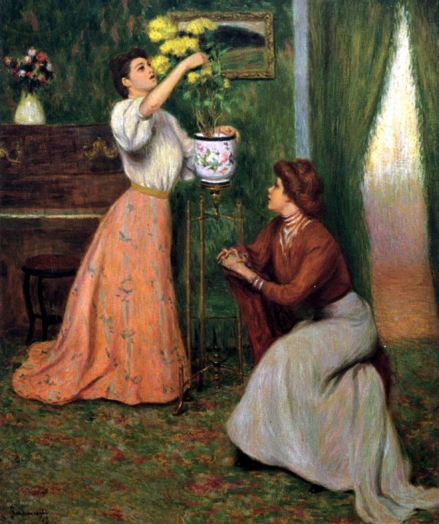 In the Salon' by Federico Zandomeneghi