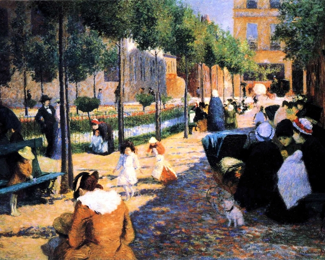 Place d'Anvers, Paris by Federico Zandomeneghi