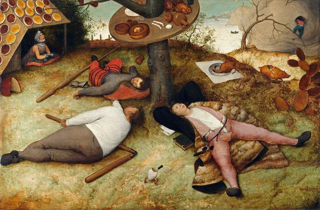 The Land of Cockaigne by Pieter Brueghel the Elder