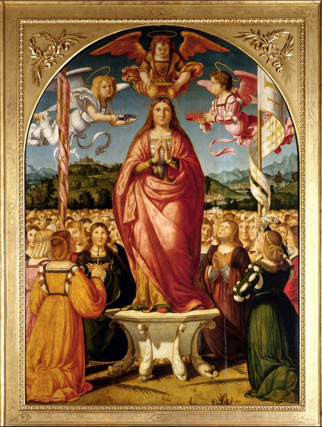 Sant'Orsola in gloria by Andrea Previtali