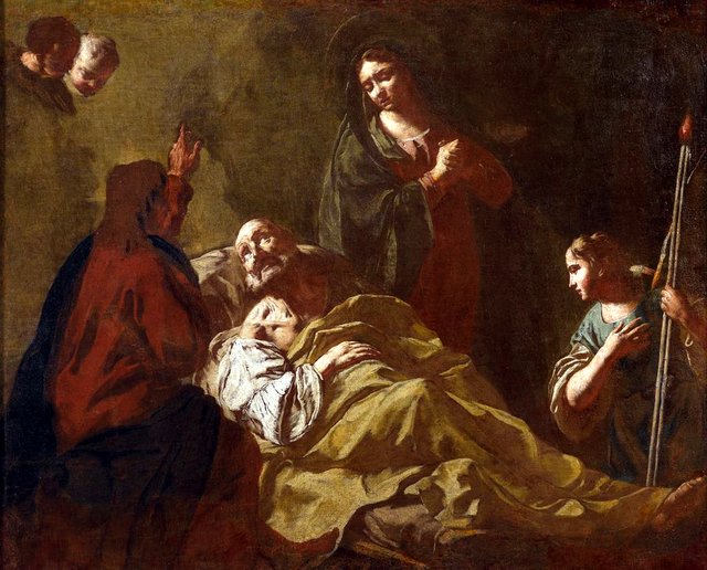 Death of Saint Joseph by Giovanni Battista Piazzetta