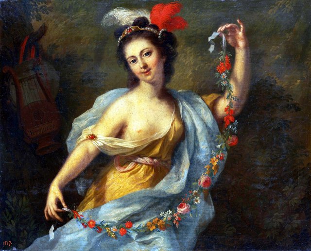 The Muse Terpsichore (the nine muses, 1782) by Johann Heinrich Tischbein