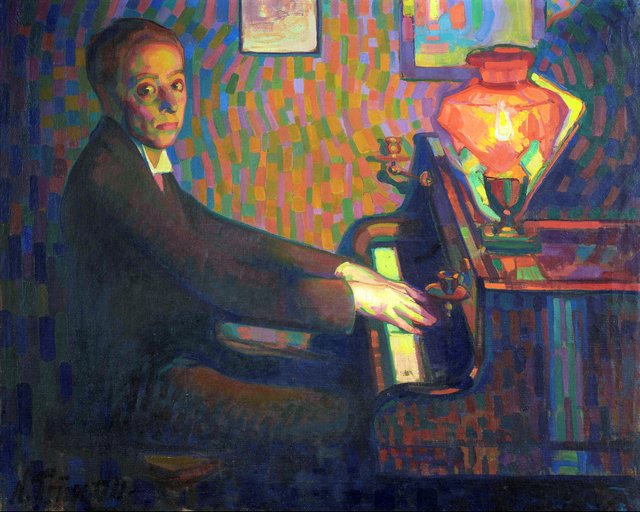 Einar Hyllestedti portree, Nikolai Triik, EKM j by Nikolai Triik
