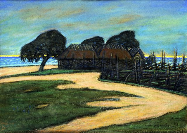 Landscape with a Farm (Saaremaa Landscape) by Ants Laikmaa