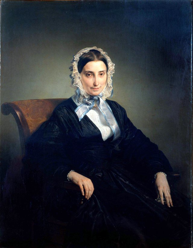 Portrait of Teresa Manzoni Stampa Borri by Francesco Hayez