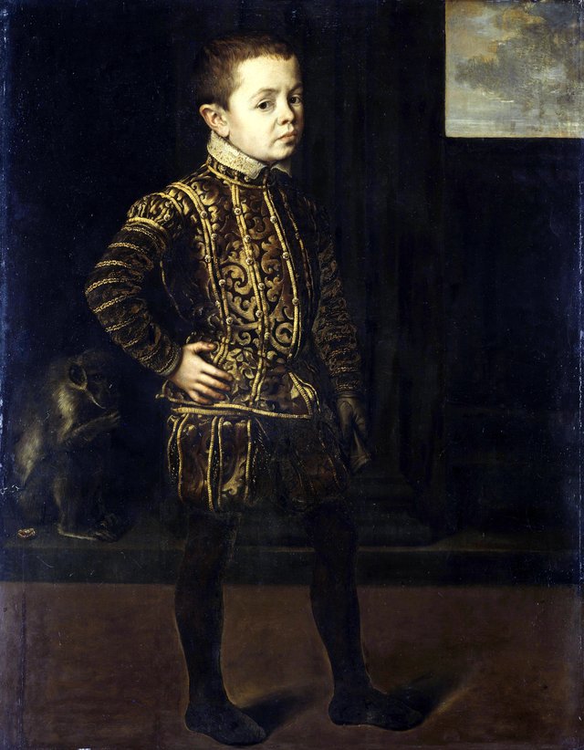 Portrait of a young prince by Antonis Mor