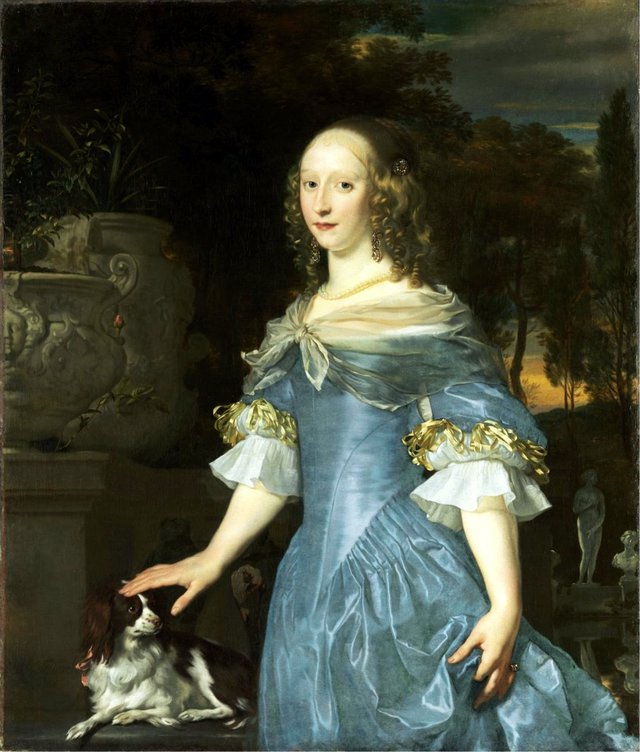 Portrait of a young woman by Abraham Lambertsz van den Tempel