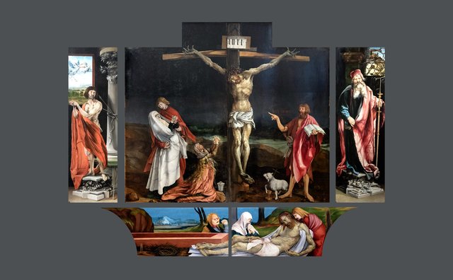 Isenheim Altarpiece, closed by Matthias Grünewald