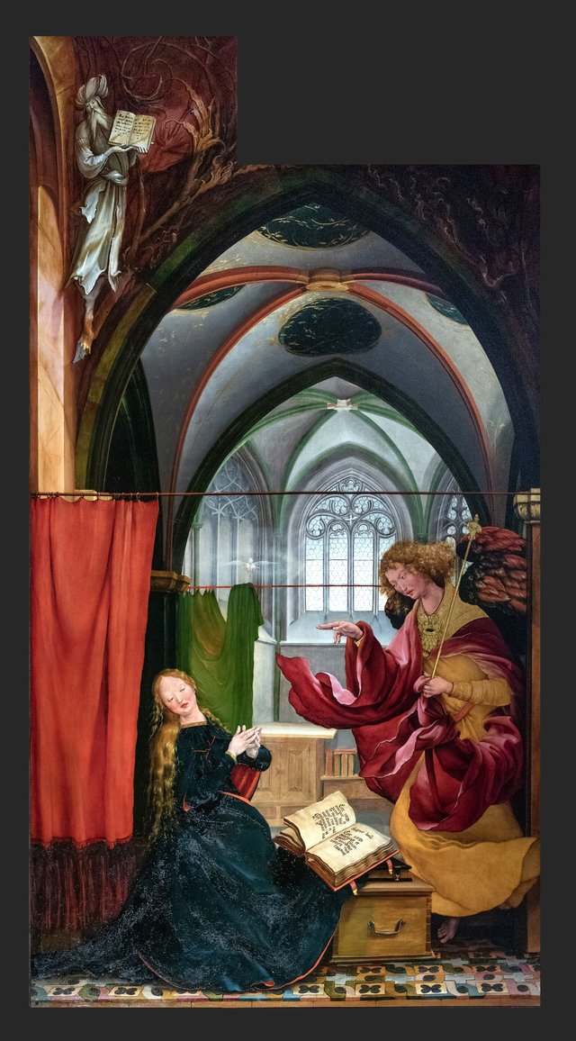 Annunciation by Matthias Grünewald
