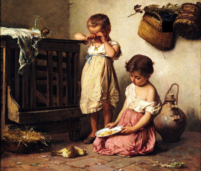The death of the chick by Antonio Rotta