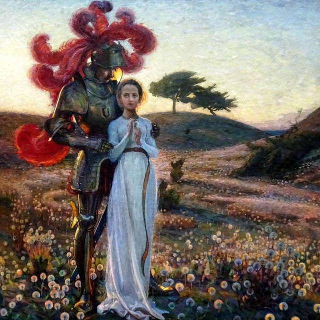 The Knight and the Maiden by Richard Bergh