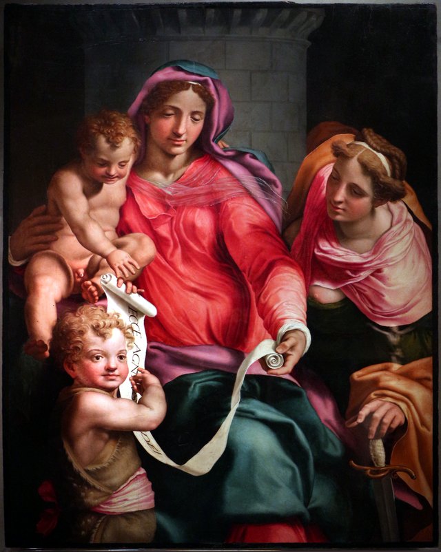 Madonna and Child, Saint John and Saint Barbara by Daniele da Volterra