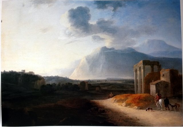 Landscape with the Stromboli vulcan by Willem Schellinks