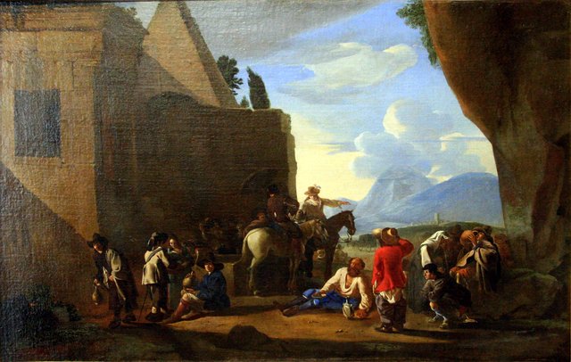 La source purgative. by Johannes Lingelbach