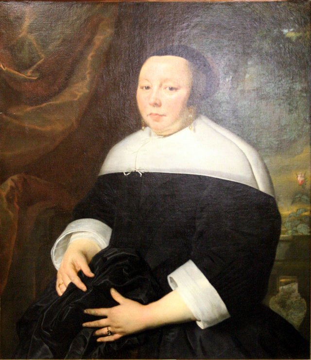 Portrait of a lady by Abraham Lambertsz van den Tempel